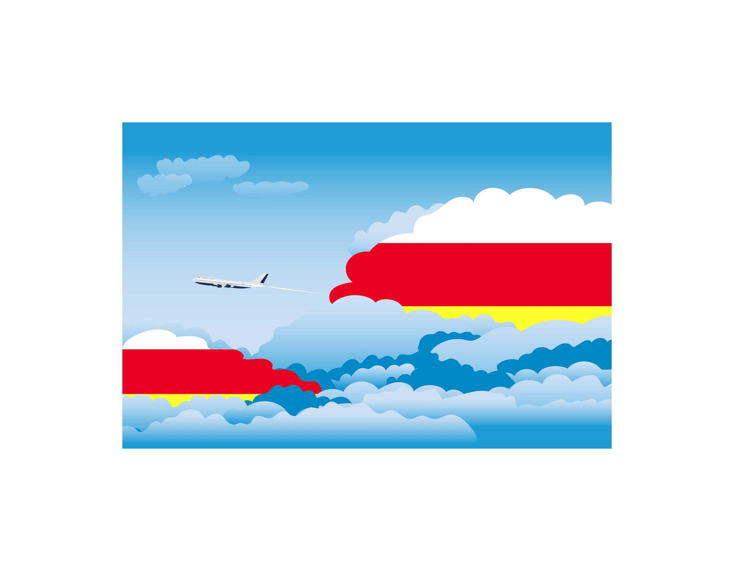 South Ossetia Day Clouds Blankets & Throws | Soft Premium Blankets | City Posters Plus
