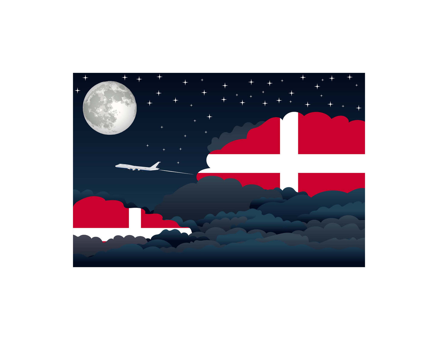 Sovereign Military Order of Malta Night Clouds Blankets & Throws | Premium Soft Blankets | City Posters Plus