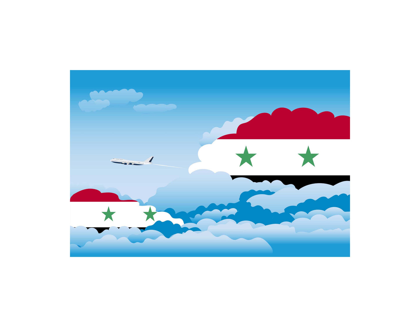 Syria Day Clouds Blankets & Throws | Soft Premium Blankets | City Posters Plus