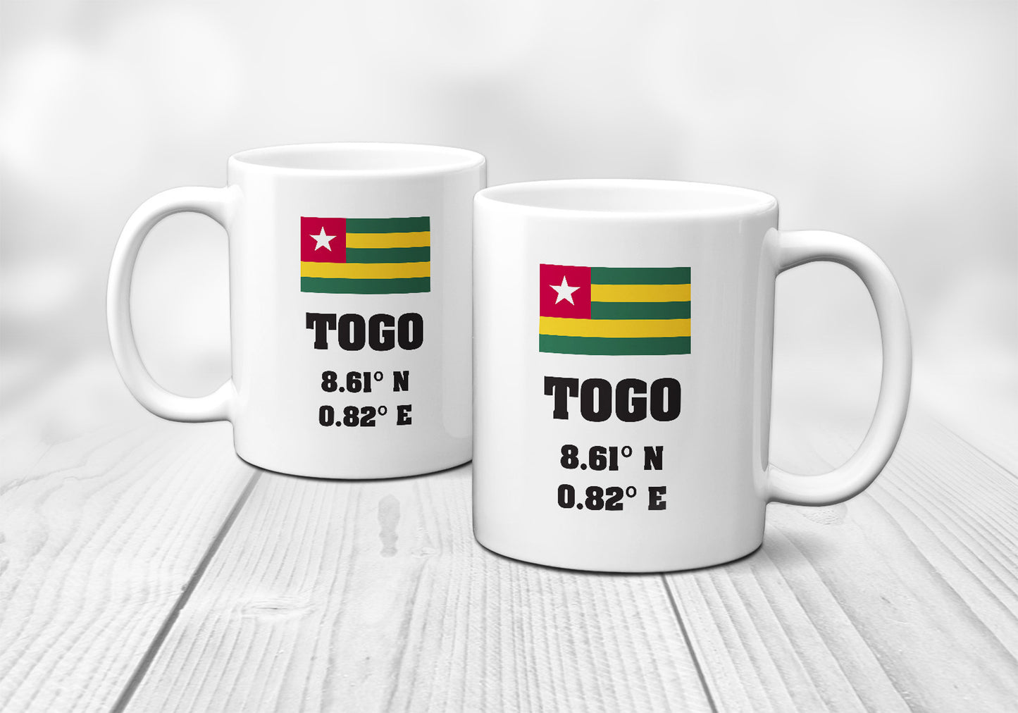 Togo Laitutude Longitude Mug
