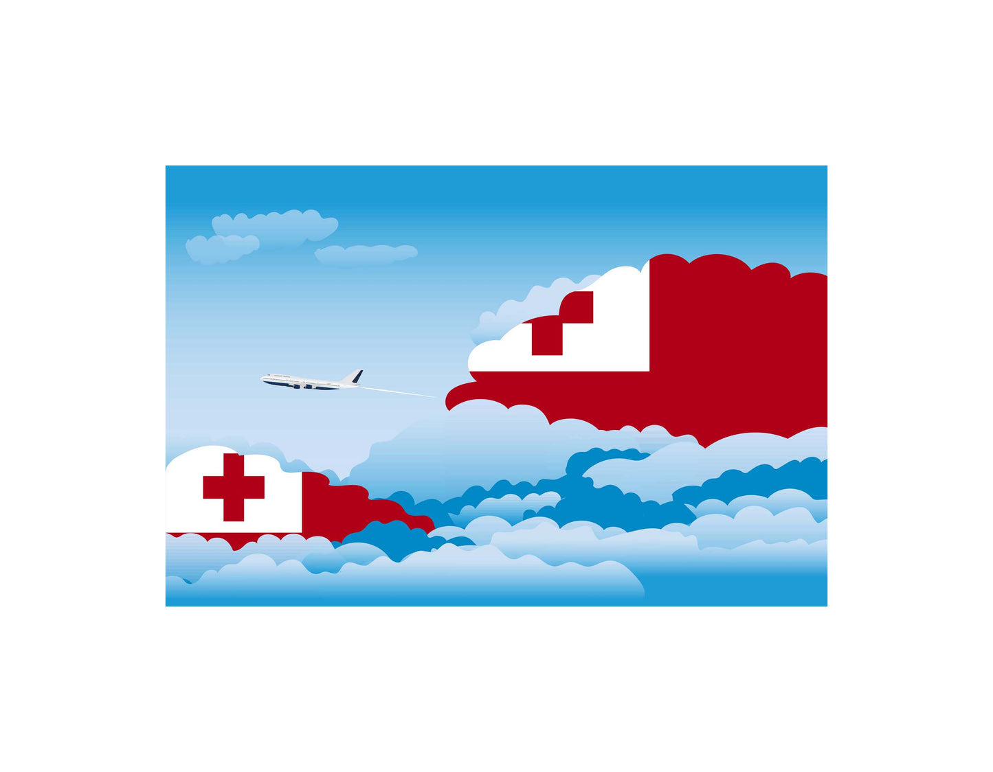 Tonga Day Clouds Blankets & Throws | Soft Premium Blankets | City Posters Plus