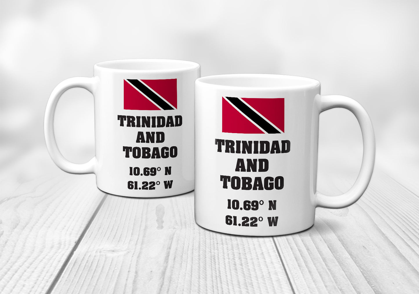 Trinidad and Tobago Laitutude Longitude Mug