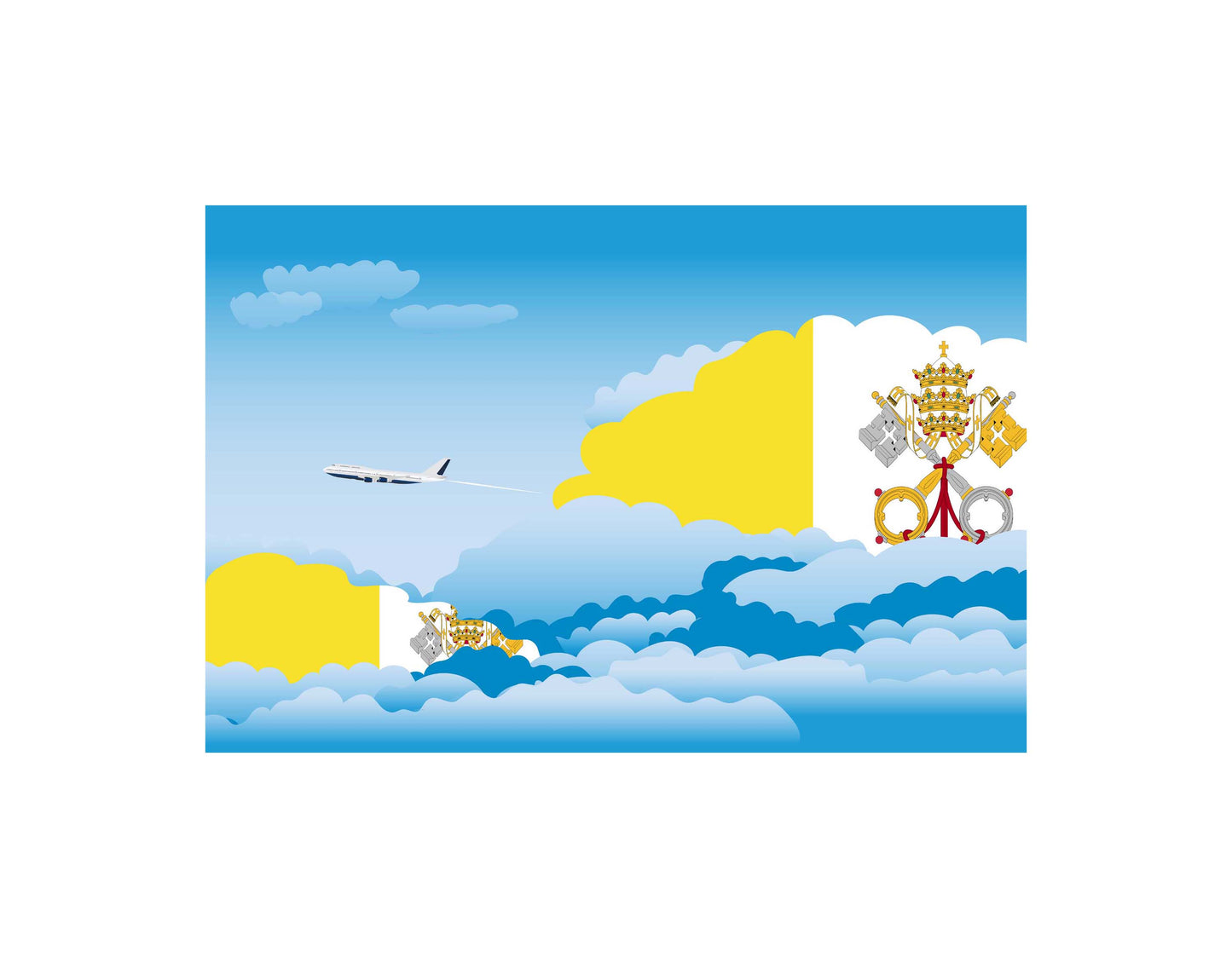 Vatican City Holy See Day Clouds Blankets & Throws | Soft Premium Blankets | City Posters Plus