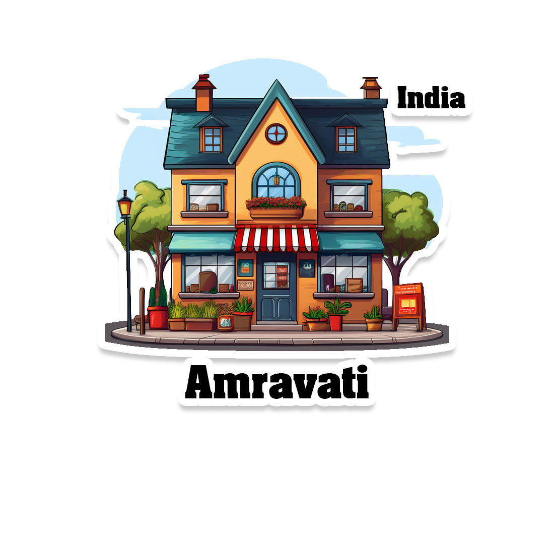 Amravati Sticker & Magnet | Home Town Souvenirs