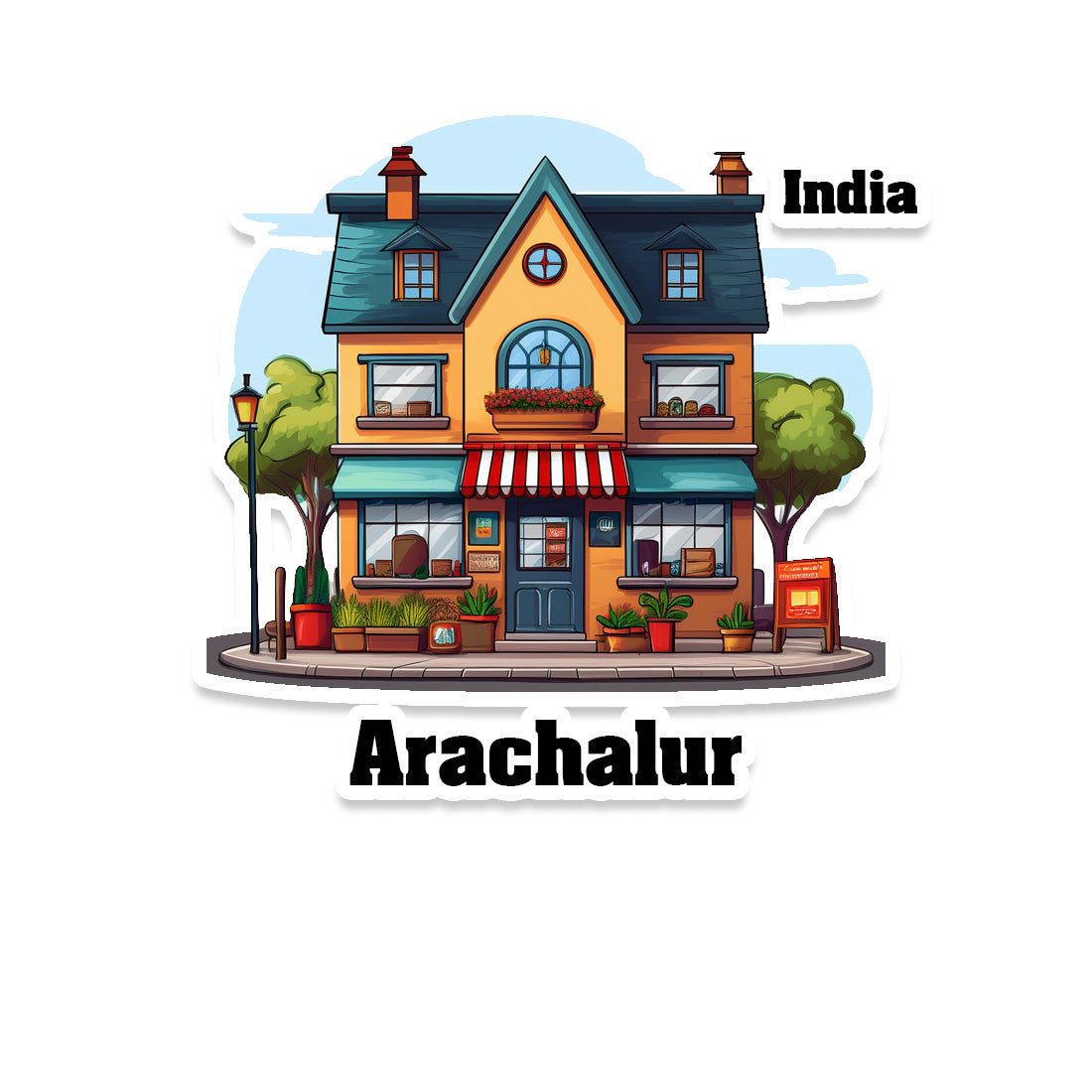 Arachalur Sticker & Magnet | Home Town Souvenirs