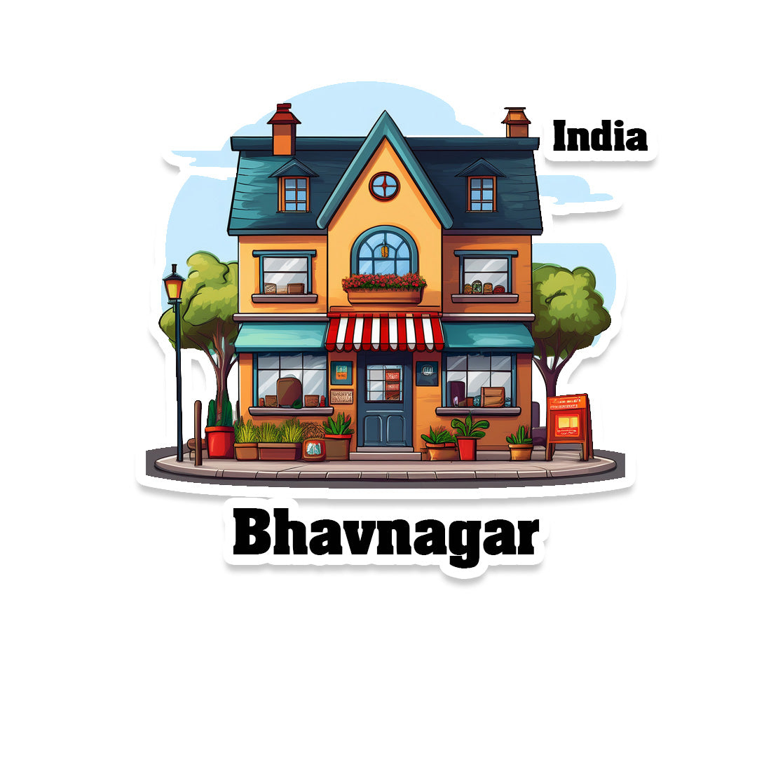 Bhavnagar Sticker & Magnet | Home Town Souvenirs