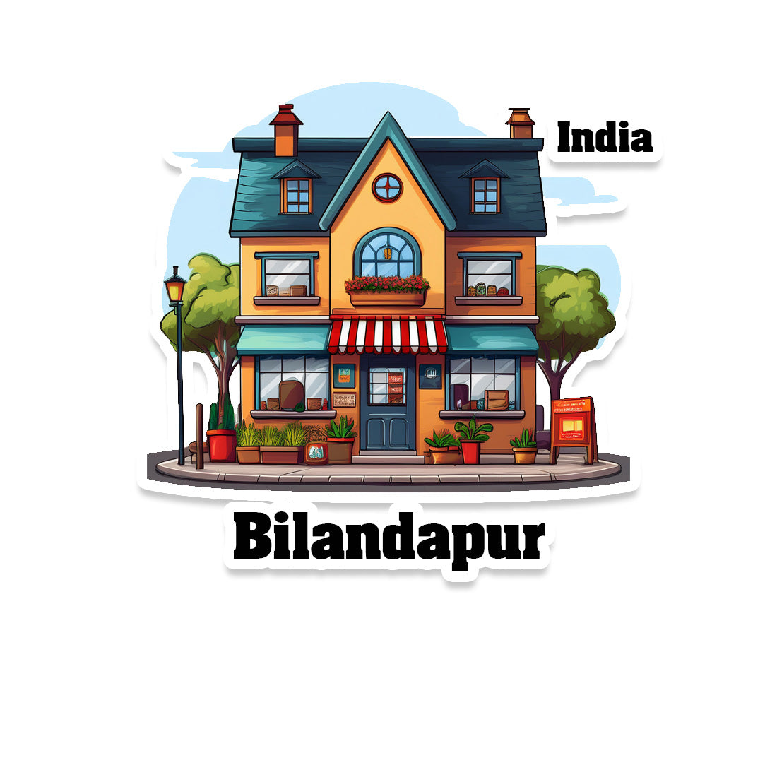 Bilandapur Sticker & Magnet | Home Town Souvenirs