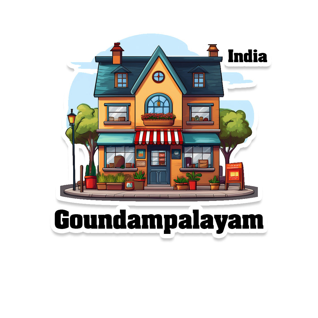 Goundampalayam Sticker & Magnet | Home Town Souvenirs
