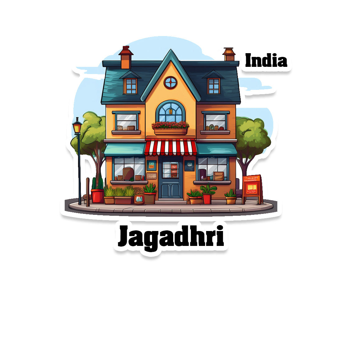 Jagadhri Sticker & Magnet | Home Town Souvenirs