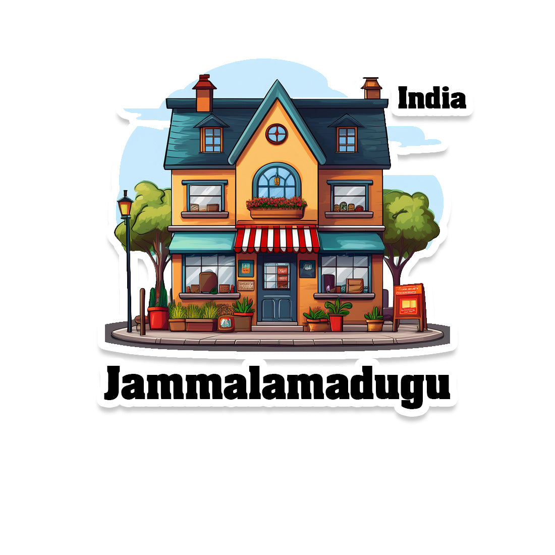 Jammalamadugu Sticker & Magnet | Home Town Souvenirs
