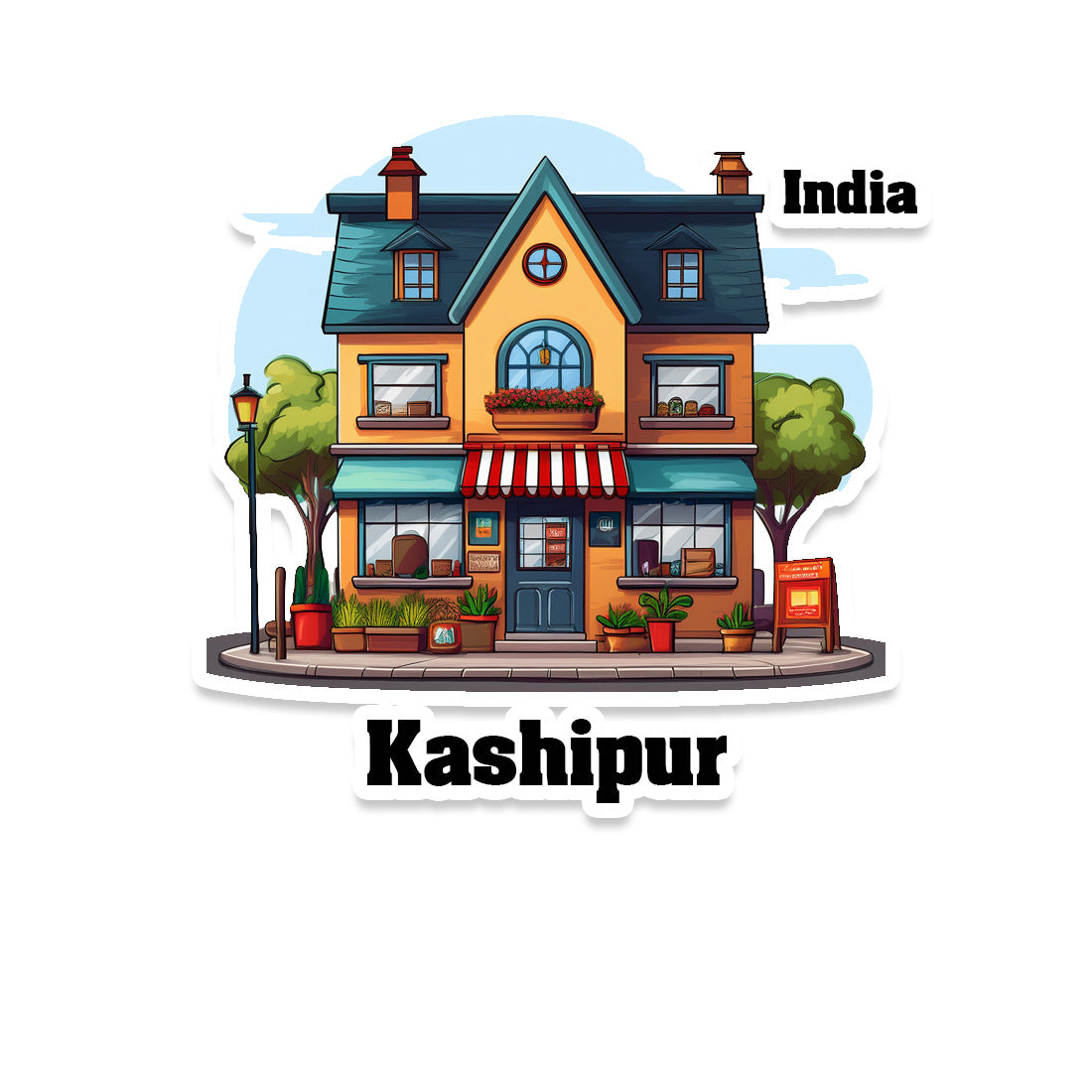 Kashipur Sticker & Magnet | Home Town Souvenirs