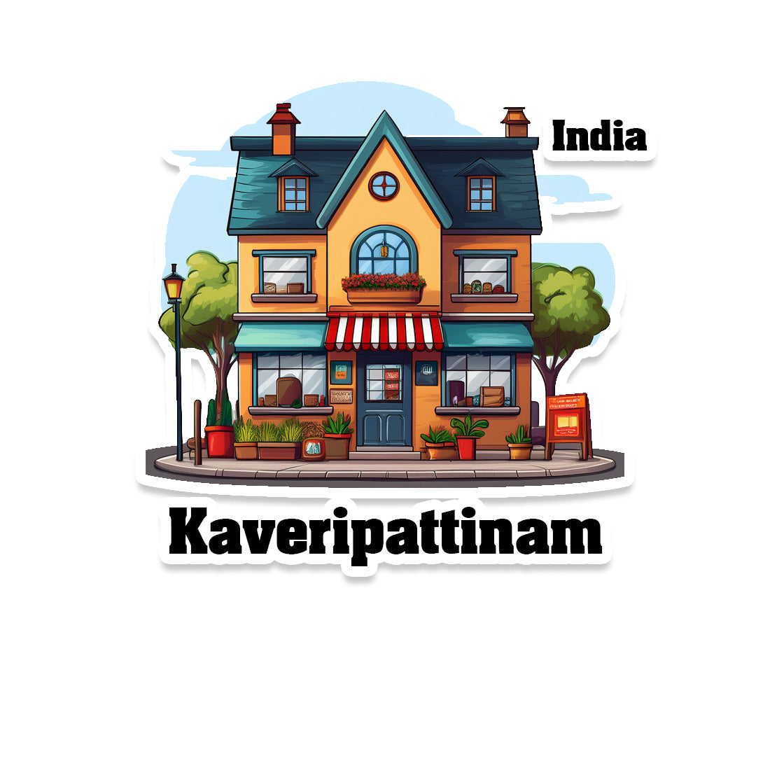 Kaveripattinam Sticker & Magnet | Home Town Souvenirs