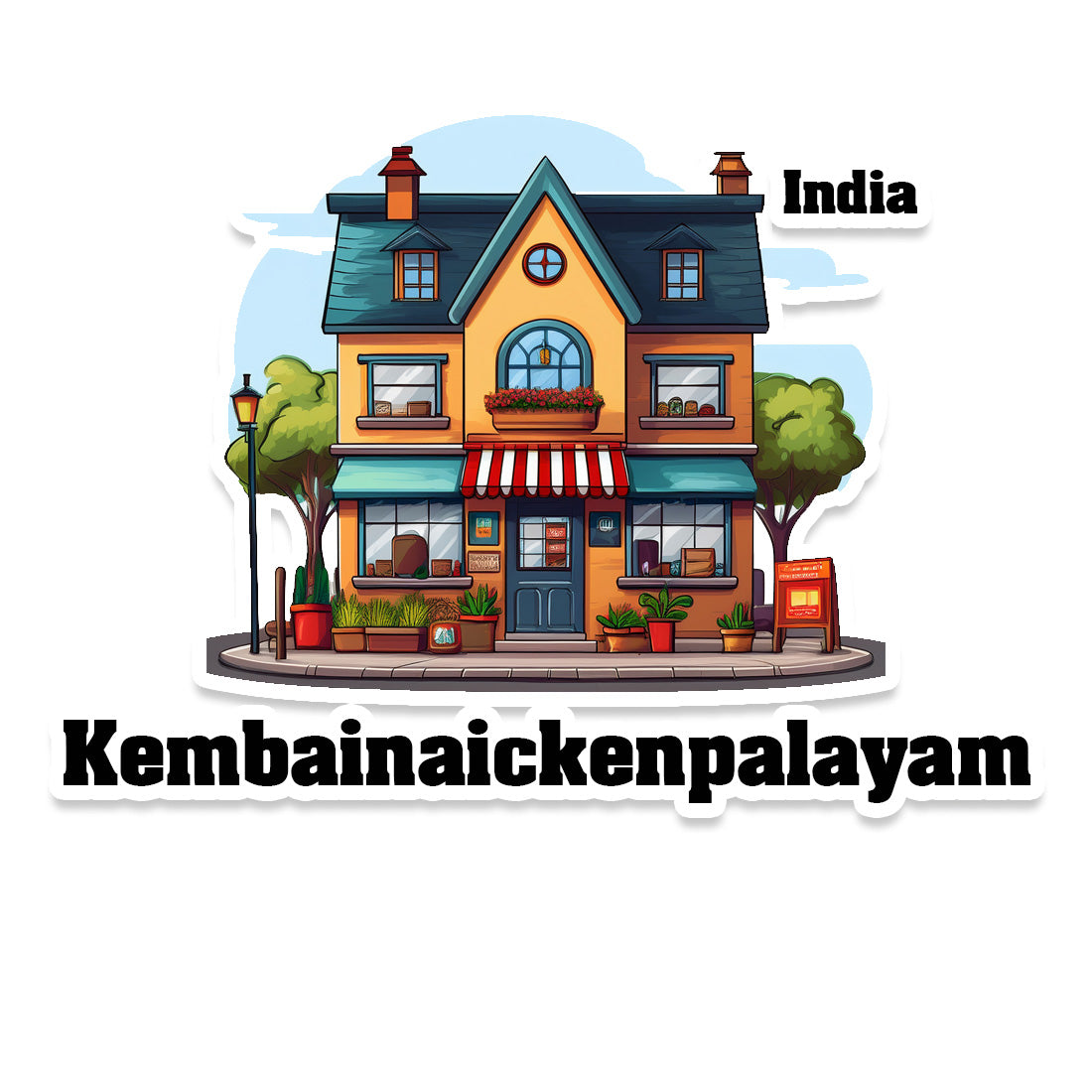 Kembainaickenpalayam Sticker & Magnet | Home Town Souvenirs