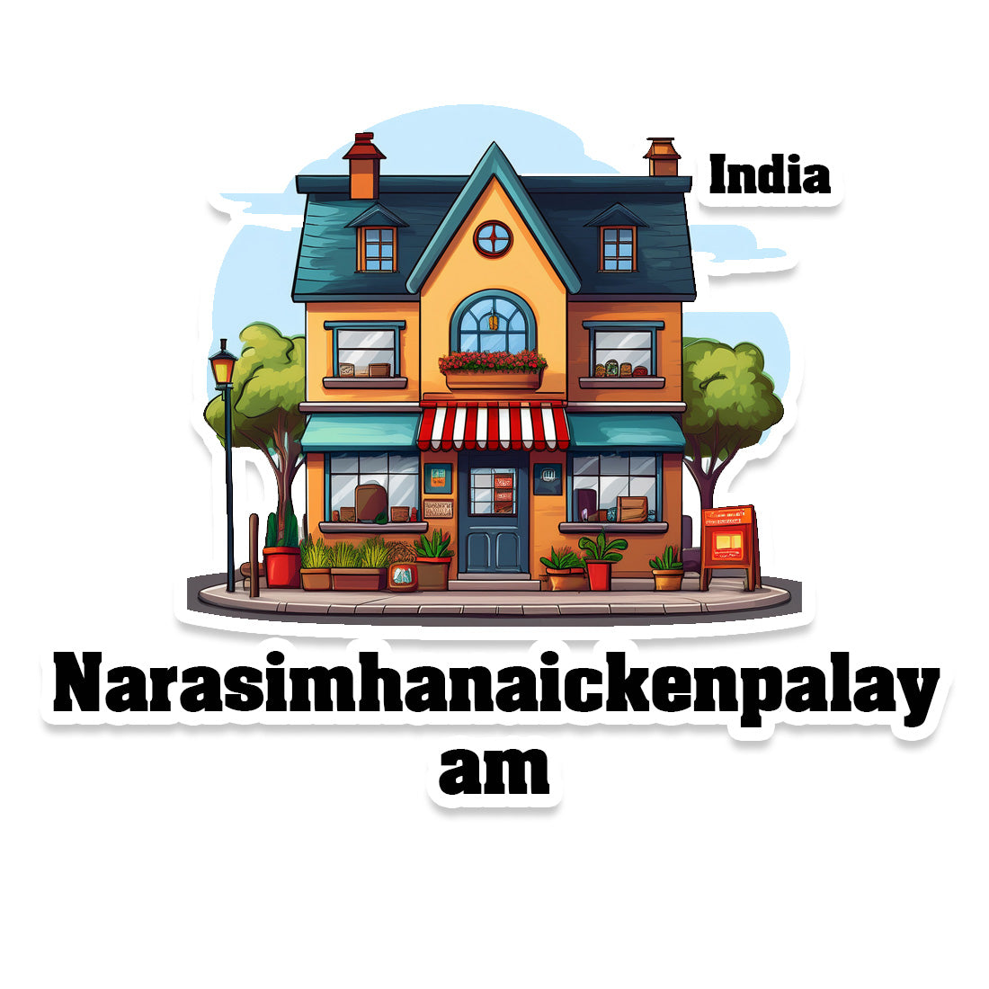 Narasimhanaickenpalayam Sticker & Magnet | Home Town Souvenirs