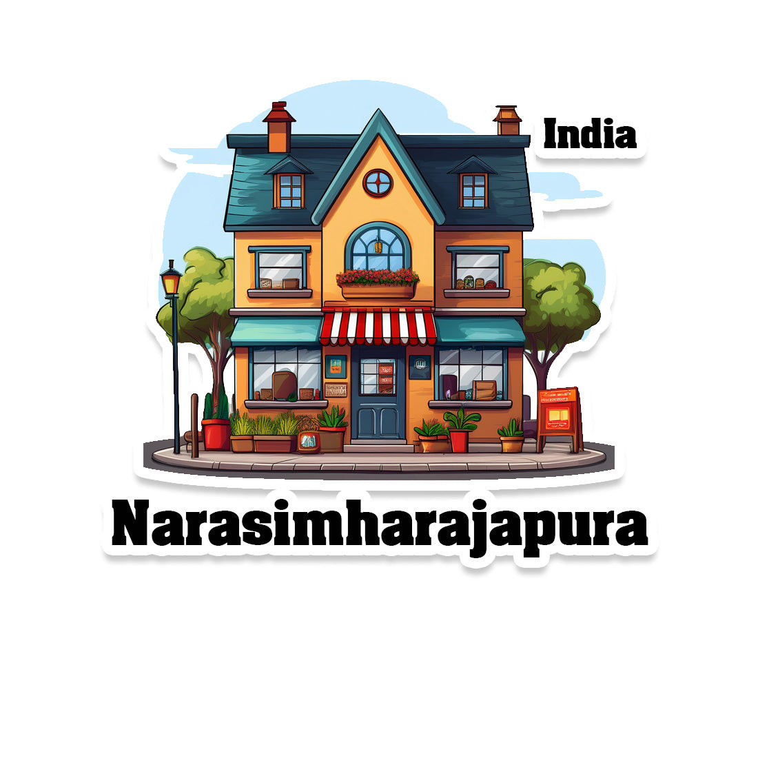 Narasimharajapura Sticker & Magnet | Home Town Souvenirs