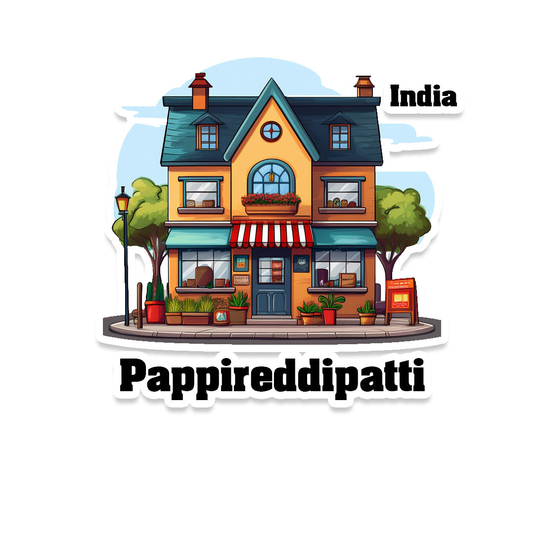 Pappireddipatti Sticker & Magnet | Home Town Souvenirs