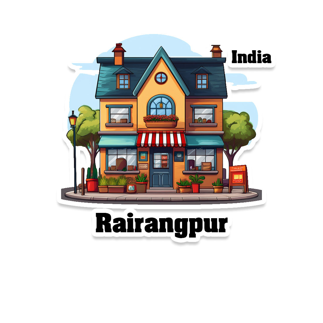 Rairangpur Sticker & Magnet | Home Town Souvenirs