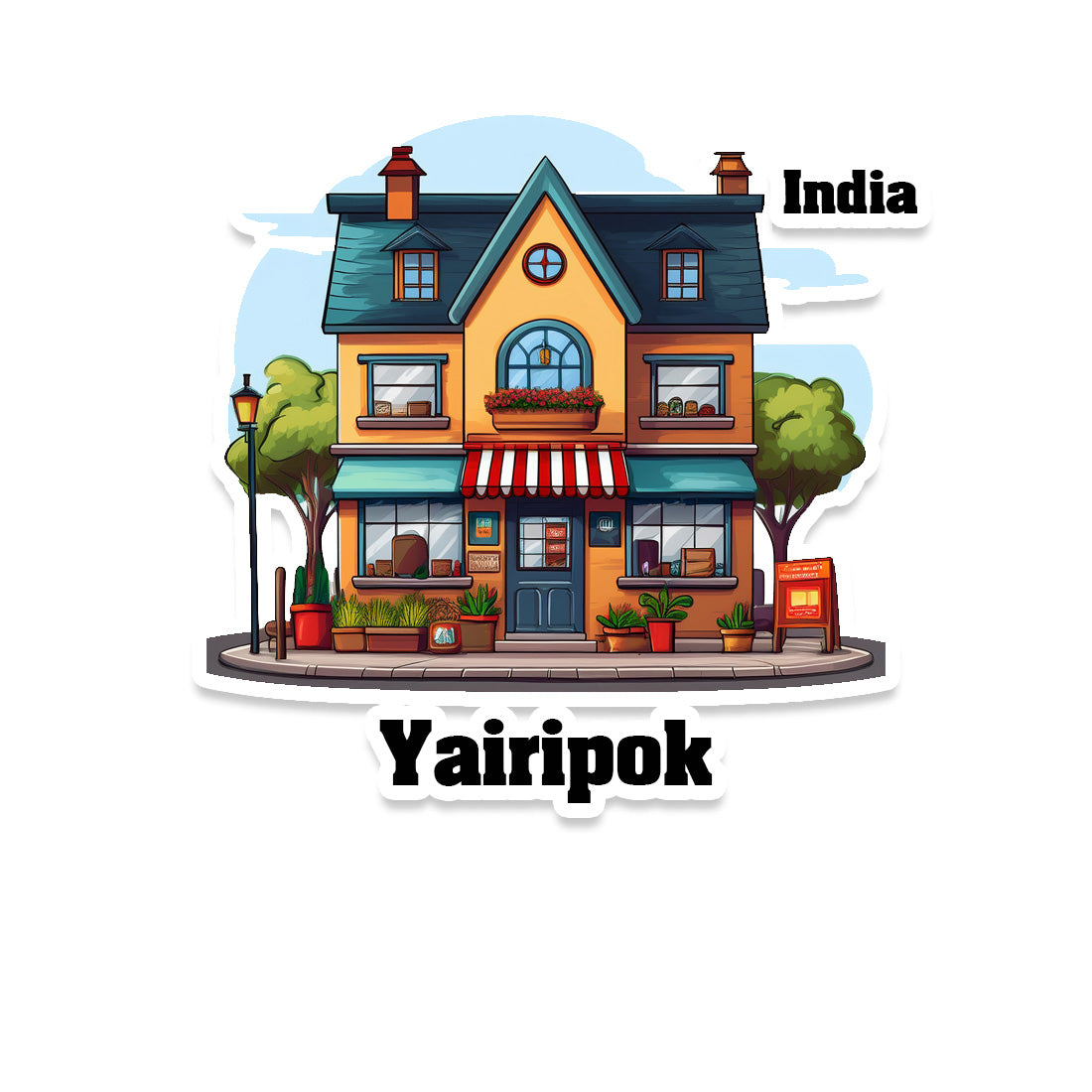 Yairipok Sticker & Magnet | Home Town Souvenirs