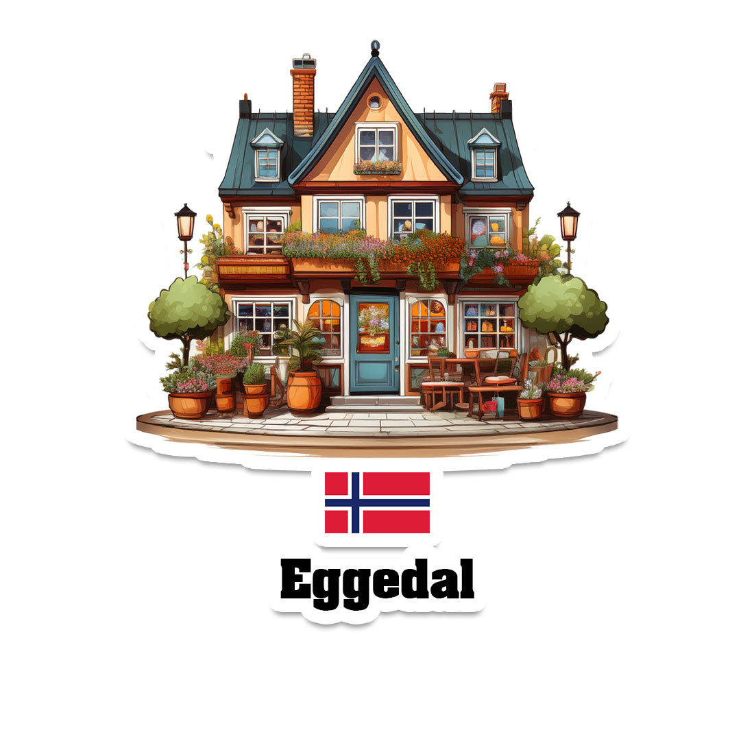 Eggedal Fridge Magnet