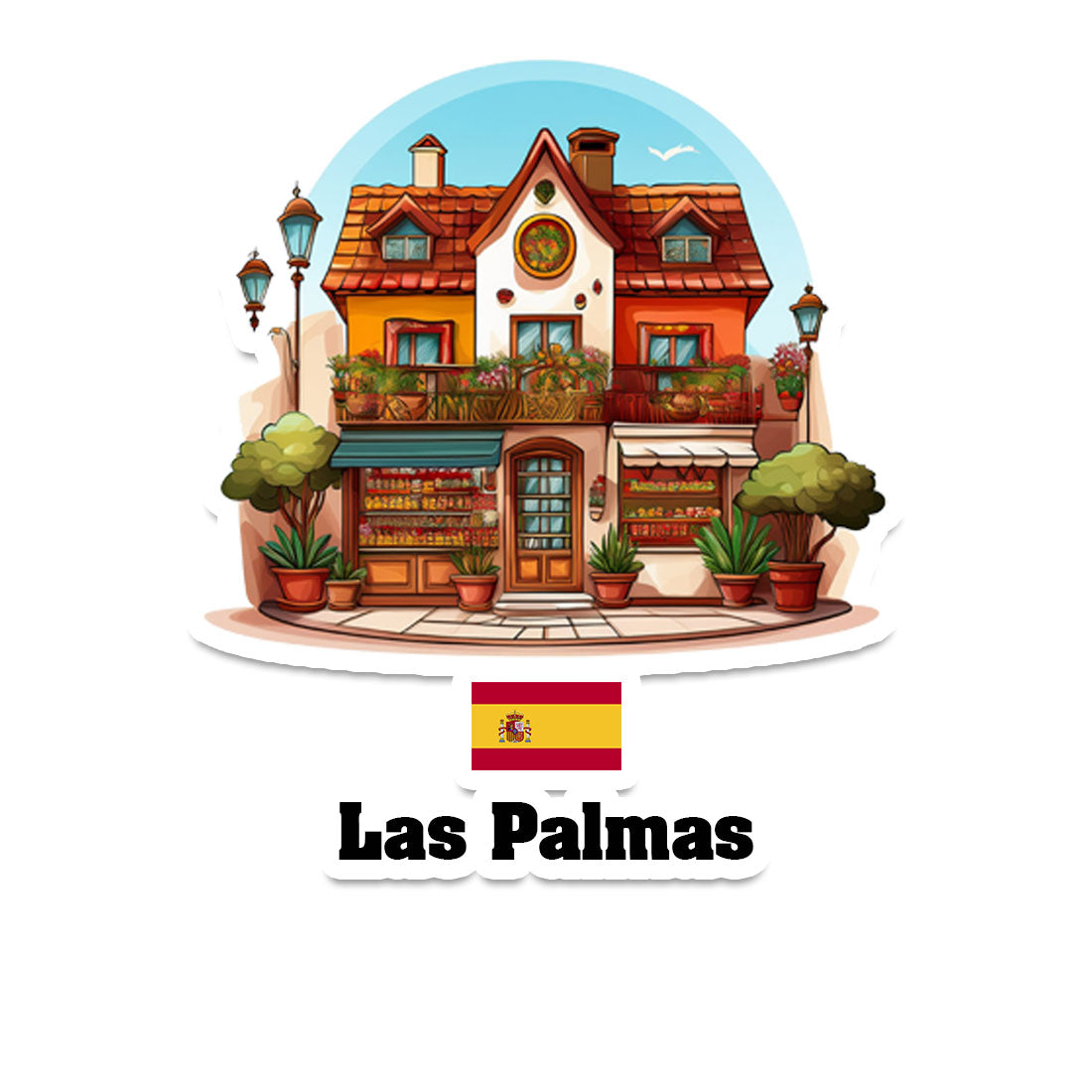 Las Palmas Fridge Magnet