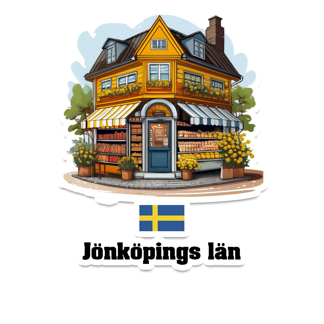 Jönköpings län Fridge Magnet
