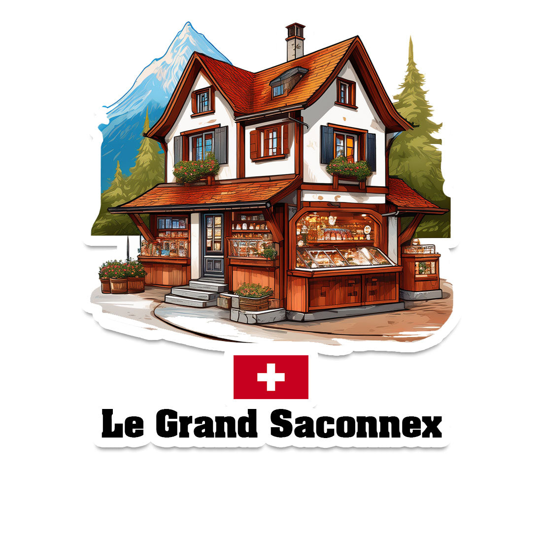 Le Grand Saconnex Fridge Magnet