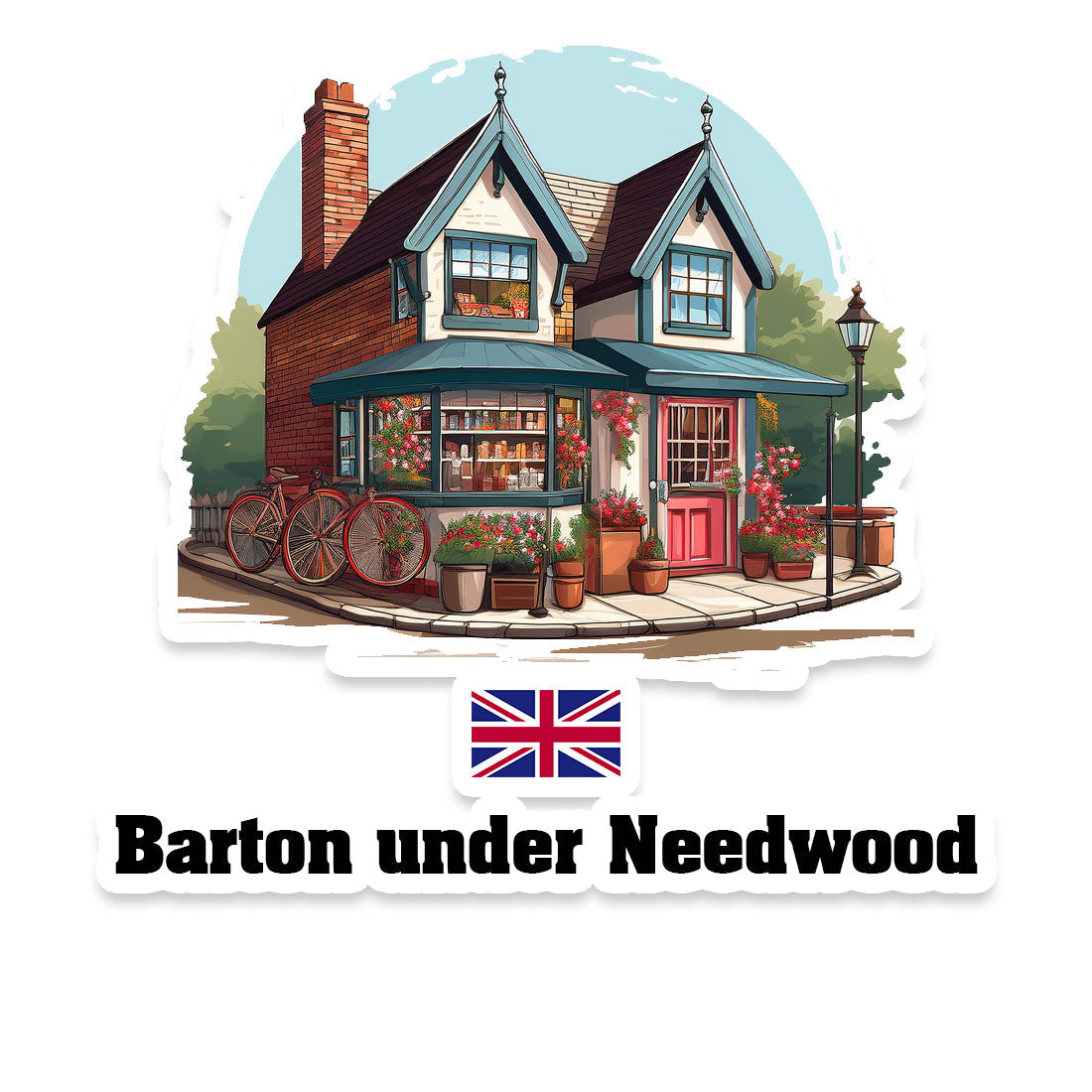 Barton under Needwood Sticker