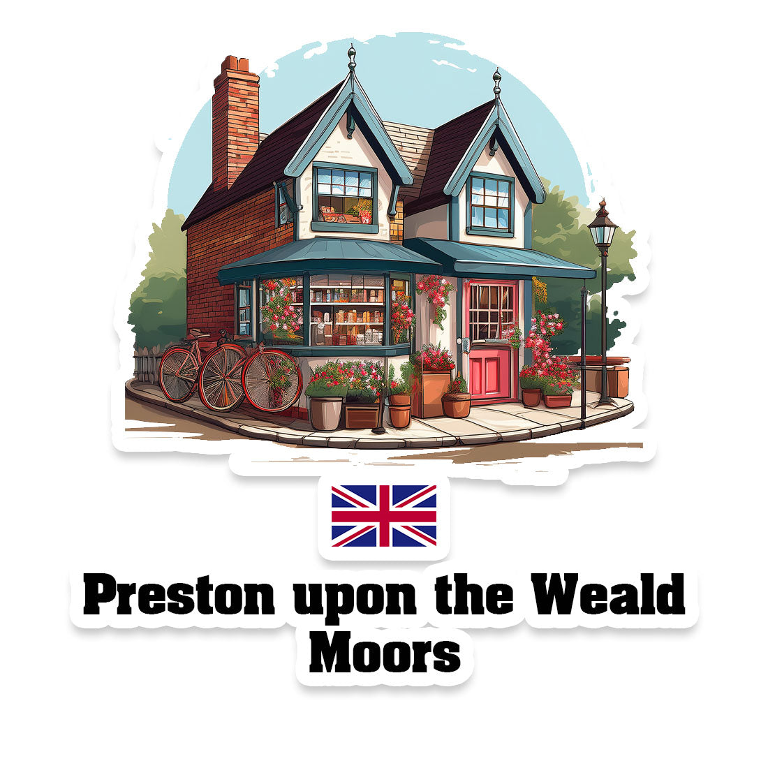 Preston upon the Weald Moors Fridge Magnet