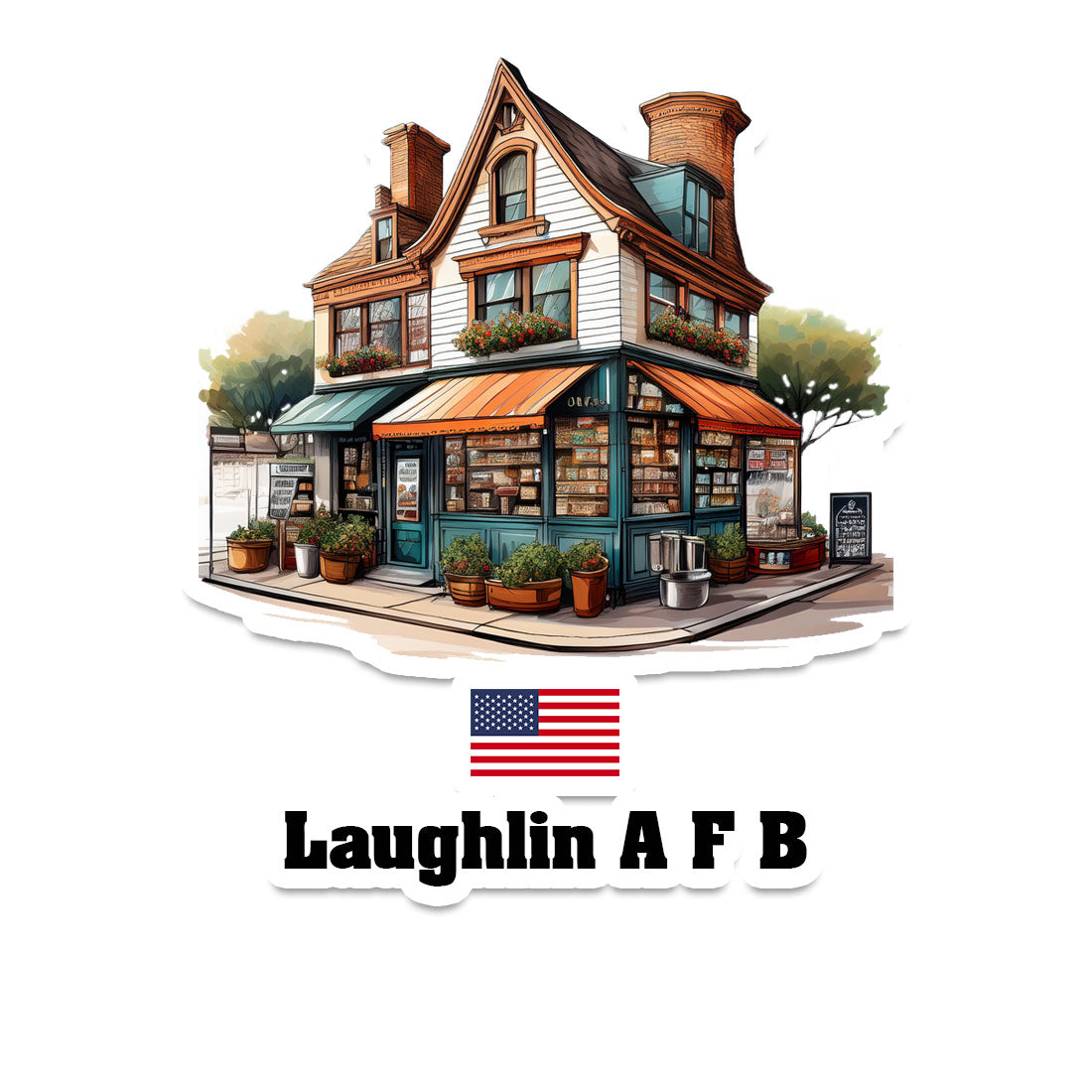 Laughlin A F B Fridge Magnet