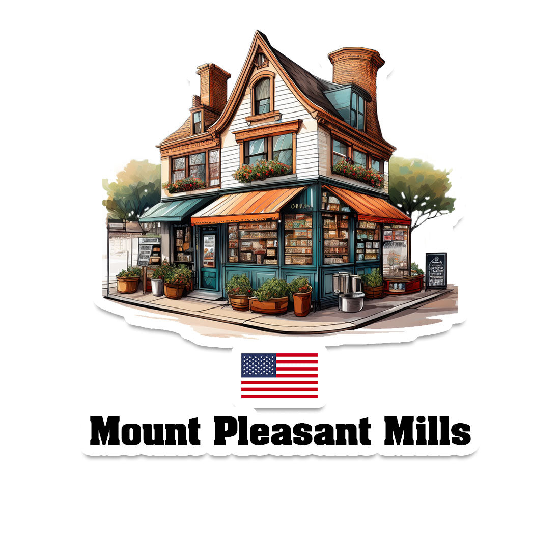 Mount Pleasant Mills Fridge Magnet