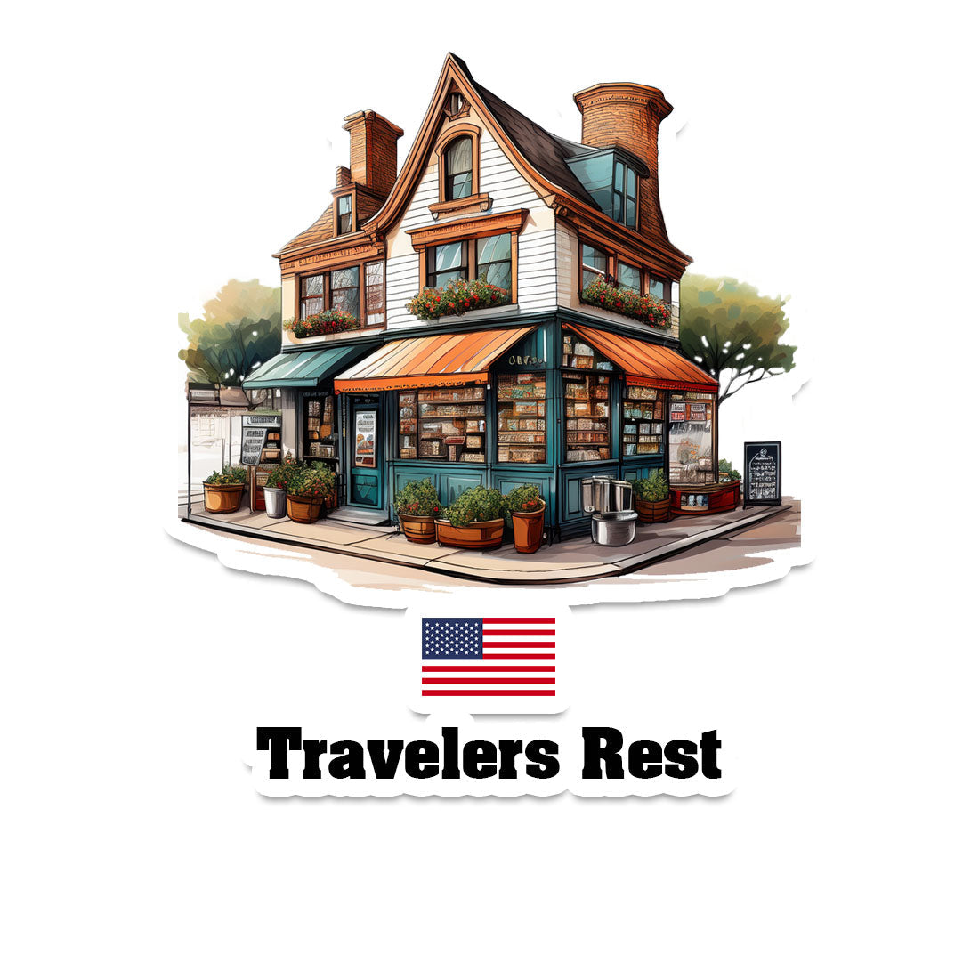 Travelers Rest Fridge Magnet