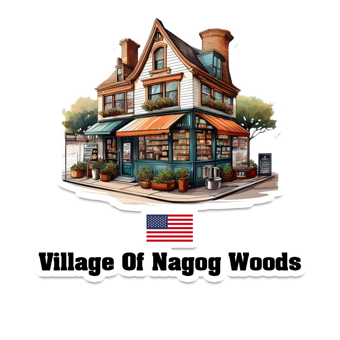 Village Of Nagog Woods Fridge Magnet