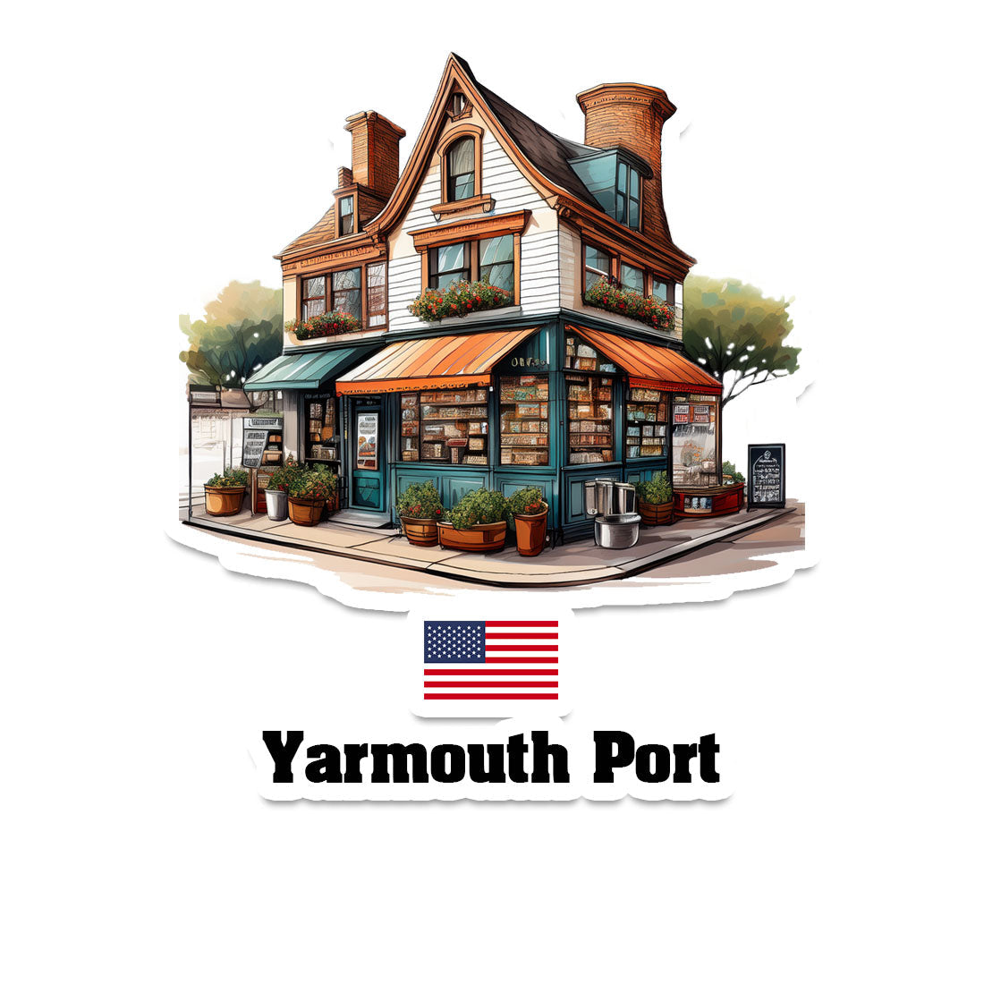 Yarmouth Port Fridge Magnet
