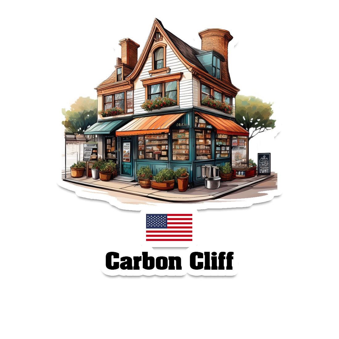 Carbon Cliff Sticker
