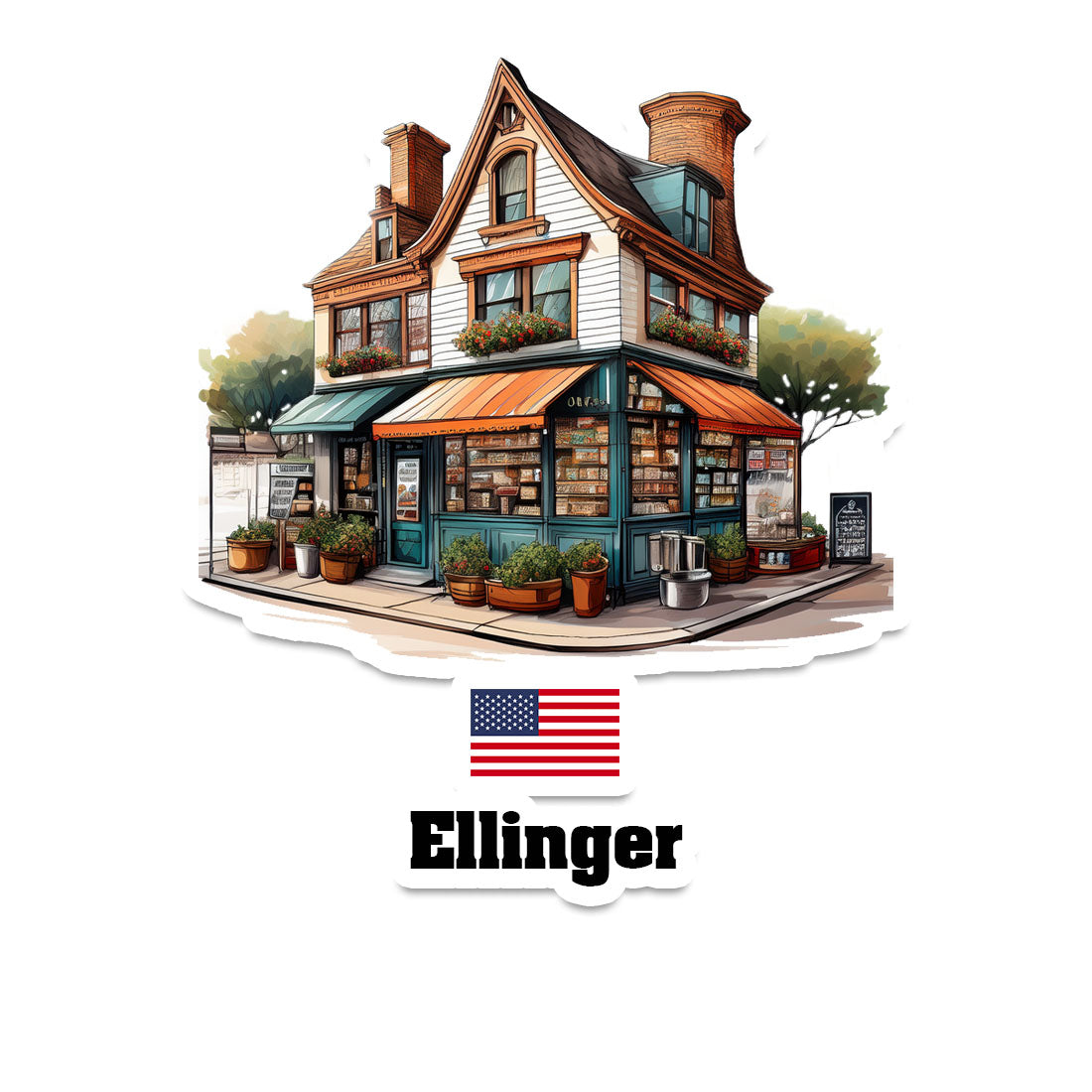 Ellinger Fridge Magnet