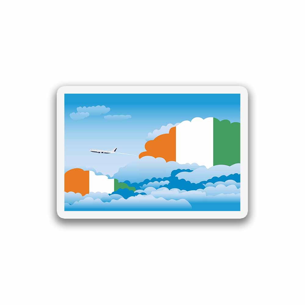 Cote DIvoire Day Clouds Fridge Magnet