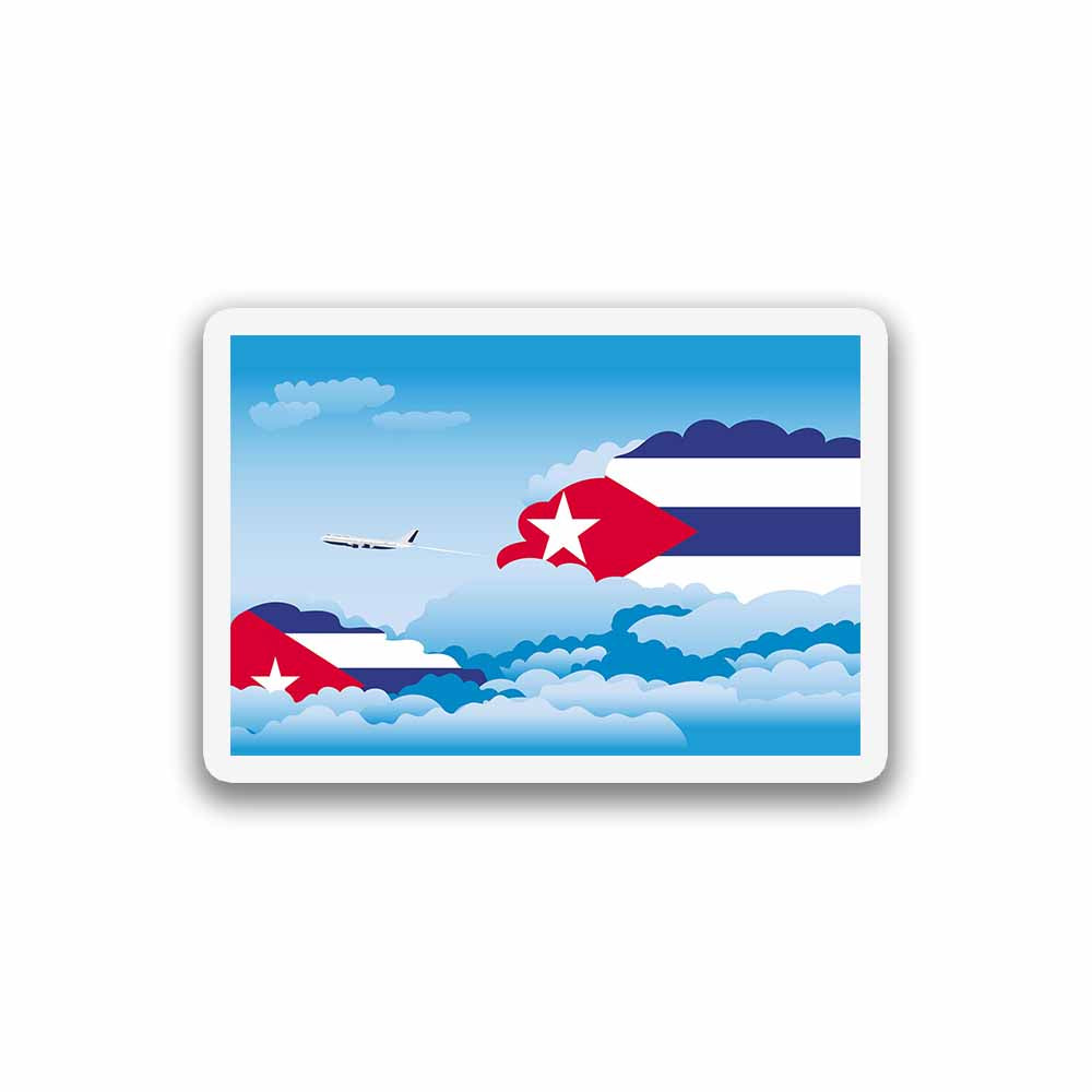 Cuba Day Clouds Fridge Magnet