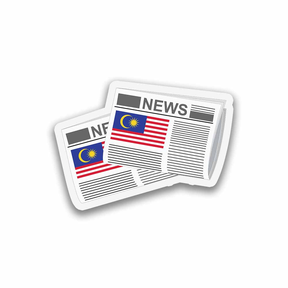 Malaysia Newspapers Fridge Magnet
