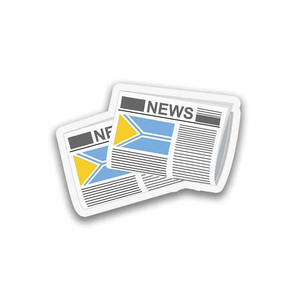 Tuva Newspapers Fridge Magnet