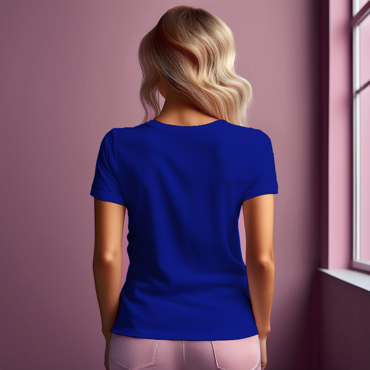 Number 00 Women T-Shirt (Royal Blue) | Stylish Numeric Graphic Tee