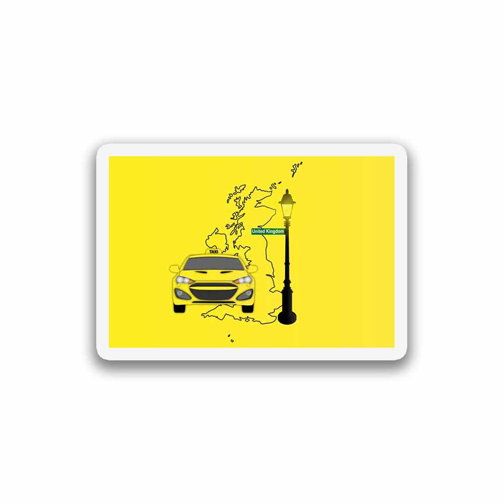 United Kingdom Taxi Fridge Magnet
