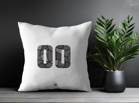 00 Number Square & Rectangle Pillow Cases | Print Deliver Plus by City Posters Plus