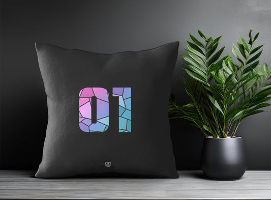01 Number Square & Rectangle Pillow Cases | Print Deliver Plus by City Posters Plus