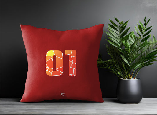 01 Number Square & Rectangle Pillow Cases | Print Deliver Plus by City Posters Plus