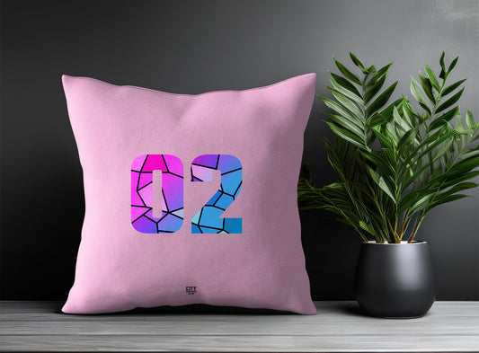 02 Number Square & Rectangle Pillow Cases | Print Deliver Plus by City Posters Plus
