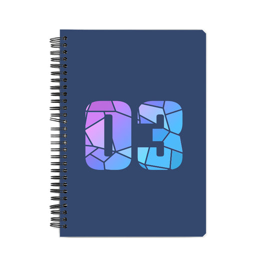 03 Number Notebook (Navy Blue)