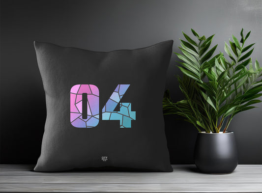 04 Number Square & Rectangle Pillow Cases | Print Deliver Plus by City Posters Plus