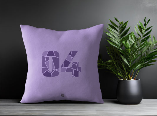 04 Number Square & Rectangle Pillow Cases | Print Deliver Plus by City Posters Plus