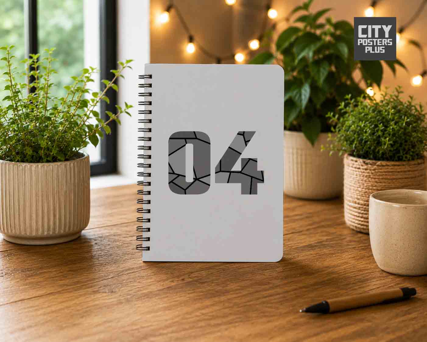 04 Number Notebook (Melange Grey)