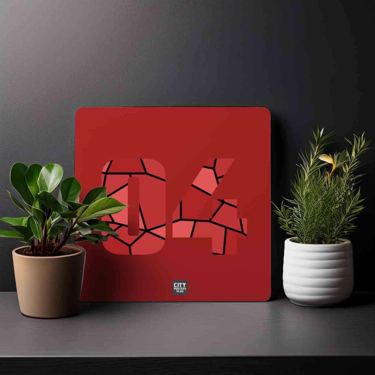 04 Number Mousepad (Red)
